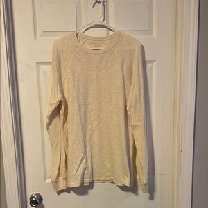 American Eagle Outfitters Cream Long Sleeve Top